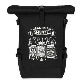 Grandma's Ferment Lab Polnischer Gurkenhumor - Rolltop Rucksack - Schwarz - Vorne