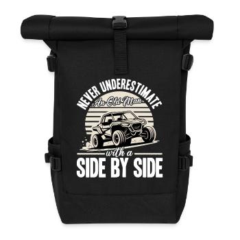 UTV Off Road 4 Wheeler Side by side - Rolltop Rucksack - Schwarz - Vorne