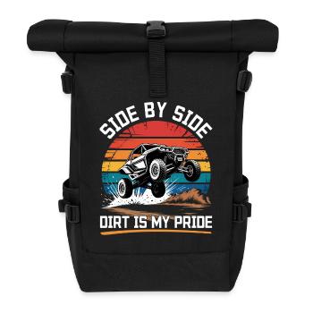 UTV Off Road 4 Wheeler Side by side - Rolltop Rucksack - Schwarz - Vorne