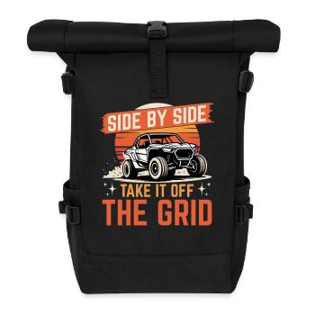 UTV Off Road 4 Wheeler Side by side - Rolltop Rucksack - Schwarz - Vorne
