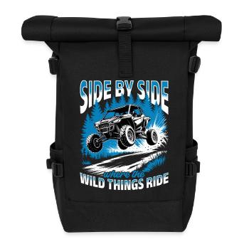 UTV Off Road 4 Wheeler Side by side - Rolltop Rucksack - Schwarz - Vorne