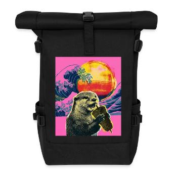 Döner Otter - Rolltop Rucksack - Schwarz - Vorne
