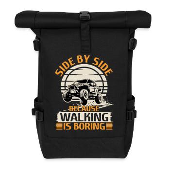 UTV Off Road 4 Wheeler Side by side - Rolltop Rucksack - Schwarz - Vorne