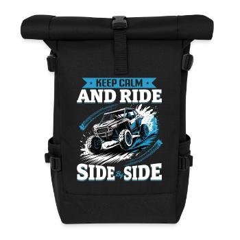 UTV Off Road 4 Wheeler Side by side - Rolltop Rucksack - Schwarz - Vorne