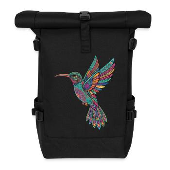 Alebrije Kolibri Mexikanisches Volk - Rolltop Rucksack - Schwarz - Vorne