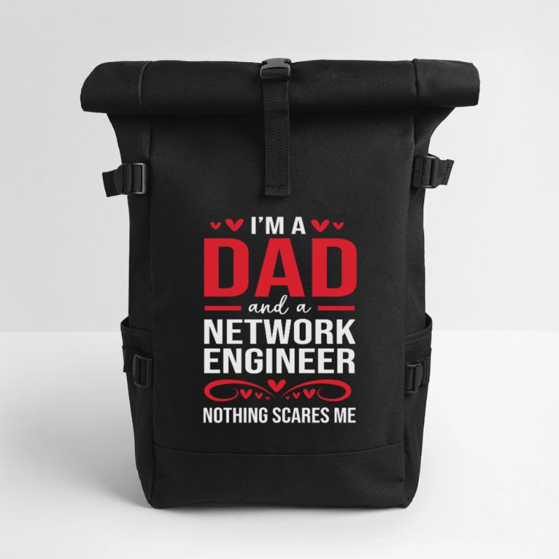 Network Engineer Programmer Computer Scientist Roll Top Backpack