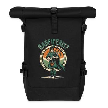 Bagpipes Bagpiper Bagpiper - Roll Top Backpack - black - Front
