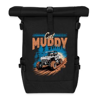 UTV Off Road 4 Wheeler Side by side - Rolltop Rucksack - Schwarz - Vorne