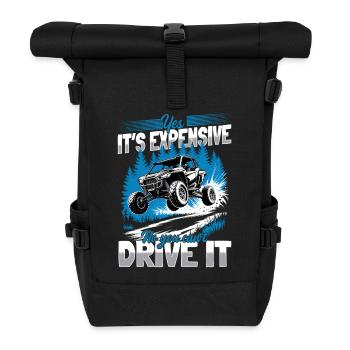 UTV Off Road 4 Wheeler Side by side - Rolltop Rucksack - Schwarz - Vorne