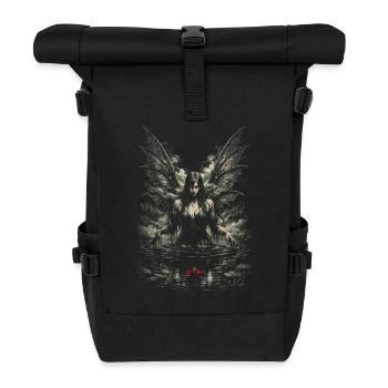 Fairycore Fairy Gothic - Roll Top Backpack - black - Front