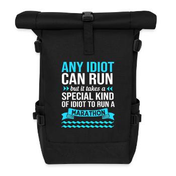 Marathon Runners Half Marathon Marathon - Roll Top Backpack - black - Front