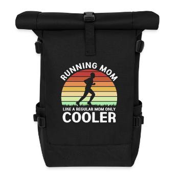 Marathon Half Marathon Marathon Runner - Roll Top Backpack - black - Front