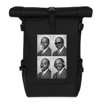 Scott Joplin Collage - Roll Top Backpack - black - Front