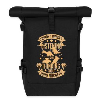 Rêveries éveillées de dinosaures - Sac à dos roll top - noir - Devant