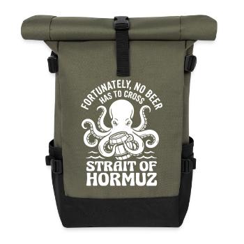 Heureusement, pas d’humour à la bière à la manière d’Hormuz - Sac à dos roll top - olive/noir - Devant