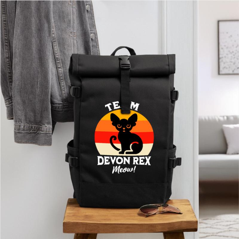 Team Devon Rex Roll Top Backpack