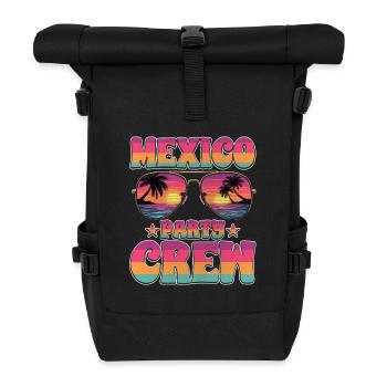 Mexiko Party Crew - Rolltop Rucksack - Schwarz - Vorne