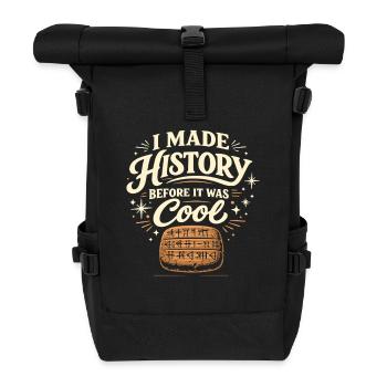 Ancient Mesopotamia, Sumerian - Roll Top Backpack - black - Front