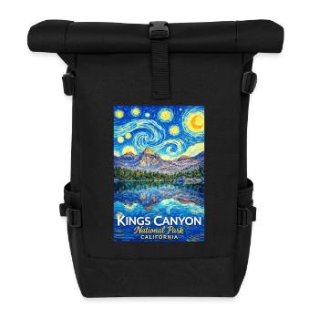 Kings Canyon Nationalpark, Kalifornien - Rolltop Rucksack - Schwarz - Vorne