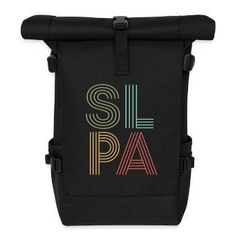 Speech Therapist Speech Therapy Speech Therapist - Roll Top Backpack - black - Front
