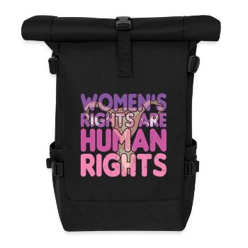Frauenrechte sind Menschenrechte - Rolltop Rucksack - Schwarz - Vorne