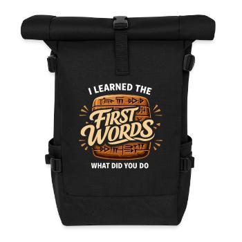 Altes Mesopotamien, Sumerisches - Rolltop Rucksack - Schwarz - Vorne
