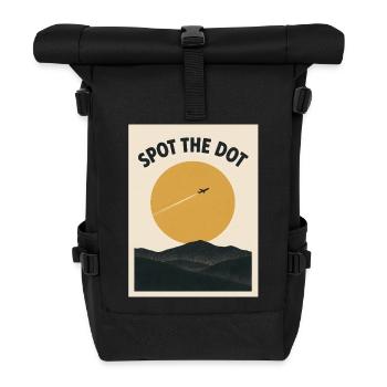 Den Punkt erwischt | Plane Spotter Humor - Rolltop Rucksack - Schwarz - Vorne