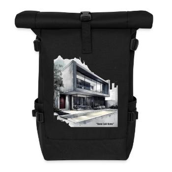 Stone Cold Modern Home - Roll Top Backpack - black - Front