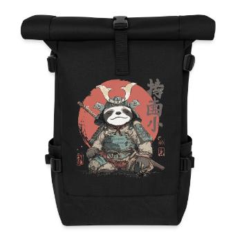 Sloth Samurai Armor - Roll Top Backpack - black - Front