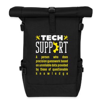 Tech Support Definition Precision Guesswork - Roll Top Backpack - black - Front