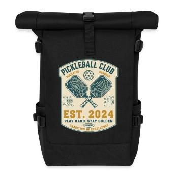 Pickleball Club Est 2024 Funny Player Love - Roll Top Backpack - black - Front