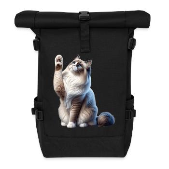 Ragdoll Katze Chatte Ragdoll - Sac à dos roll top - noir - Devant