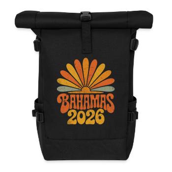 Bahamas Retro Sunburst 2026 - Roll Top Backpack - black - Front