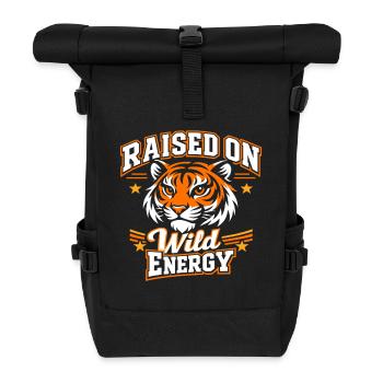 Tiger Wild Energy - Roll Top Backpack - black - Front