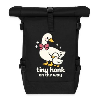 Tiny Honk - Rolltop Rucksack - Schwarz - Vorne