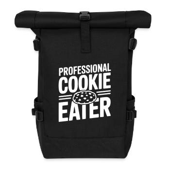 Professional Cookie Eater - Roll Top Backpack - black - Front