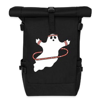 Hula Hup Hopp Halloween Hullern Huller Geist - Rolltop Rucksack - Schwarz - Vorne