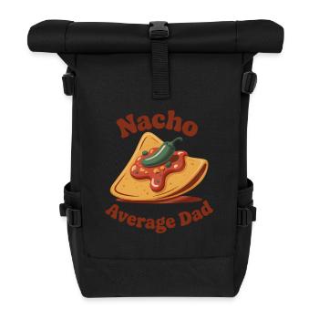 No 08/15 Dad | Nacho Humor - Roll Top Backpack - black - Front