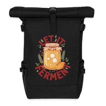 Levain Laissez fermenter le pain pâtisser - Sac à dos roll top - noir - Devant