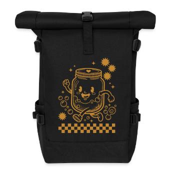 Sourdough Bread Baking Baker Sourdough Starter Jar - Rolltop Rucksack - Schwarz - Vorne