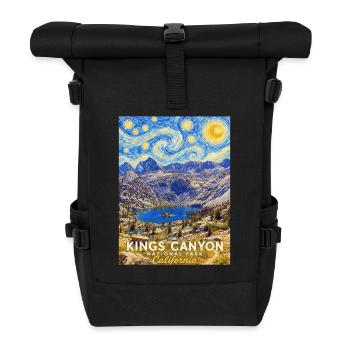 Kings Canyon National Park California Vista - Rolltop Rucksack - Schwarz - Vorne