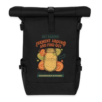 Sauerteiggären und Brotbacken erfahren - Rolltop Rucksack - Schwarz - Vorne