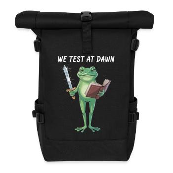 Quête de l’Aube : Épée et Parchemin de la Grenouille - Sac à dos roll top - noir - Devant