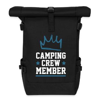 Camping Crew - Rolltop Rucksack - Schwarz - Vorne