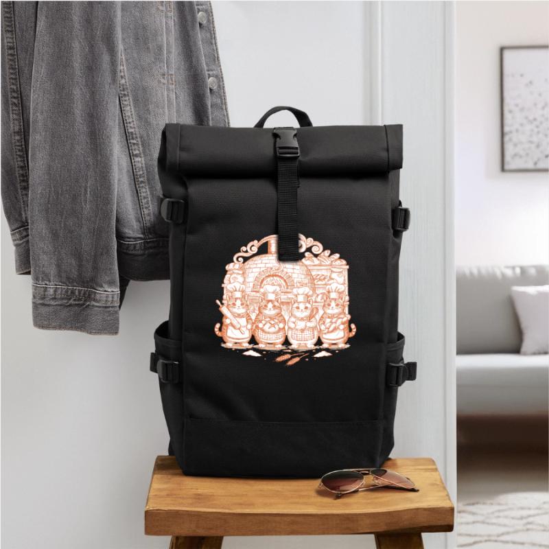 sourdough Bread Baking Baker Sourdough Bread Roll Top Backpack