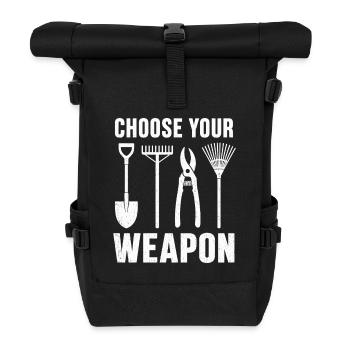 Choisissez votre t-shirt d’outil de jardin d’arme - Sac à dos roll top - noir - Devant