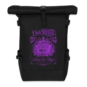 Una Reina Nacio En Mayo Feliz Cumpleanos Birthday - Rolltop Rucksack - Schwarz - Vorne