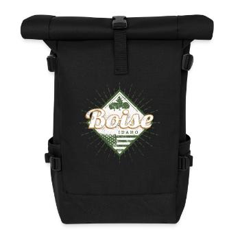 Boise City, Idaho, États-Unis, Vintage USA - Sac à dos roll top - noir - Devant
