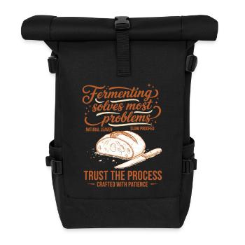 La fermentation du levain résout les problèmes - Sac à dos roll top - noir - Devant