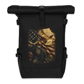 Veterans Day for Democrats - Roll Top Backpack - black - Front